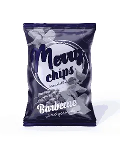 Chips de pomme de terre ondulée barbecue