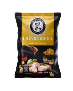 Chips de pomme de terre naturelle fromage de chèvre et miel 
