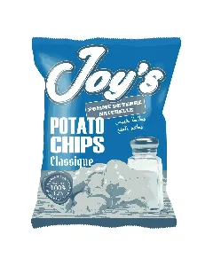 Chips de pomme de terre naturelle au sel