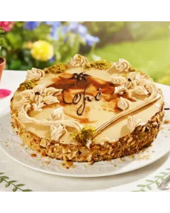 Gâteau à la crème au beurre café