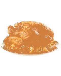 Poulet fermier rôti