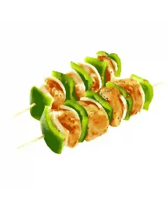 Brochette de poulet épicé salsa