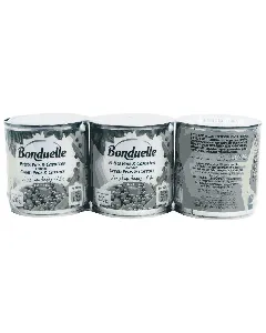 Lot de 3 boites de petits pois et carottes à l'étuvée