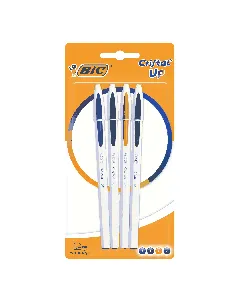 Pack de 4 stylos à bille BIC Cristal Up