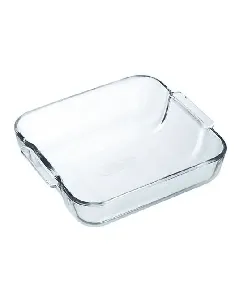 Plat à four en verre carré