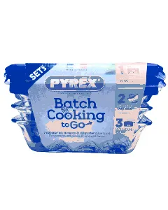 Lot de 3 plats en verre