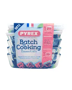 Lot de 4 plats en verre