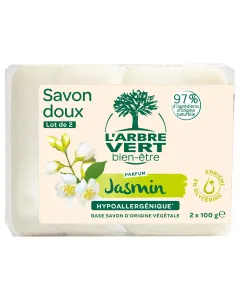 Lot de 2 Savons écologiques doux au Jasmin
