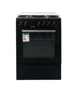 Cuisinière à gaz bouteille 60cm 4 feux Noir