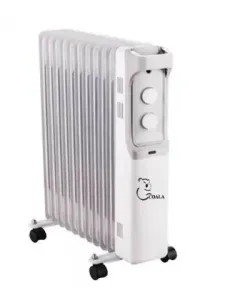 Radiateur à bain d'huile 9 éléments 2000W Blanc