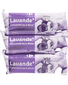 Lot de 3 adoucissants à diluer lavande