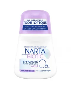 Roll'on anti-odeurs Biotic peaux sensibles 0% alcool