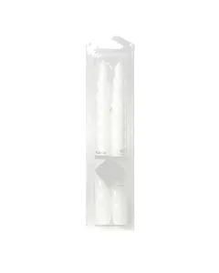 Boîte de 2 Bougies Torsadées Blanches