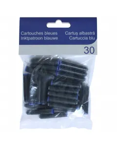30 Cartouches d'encre bleu