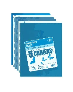 Le lot de 5 Cahiers  17 x 22 - 96 pages