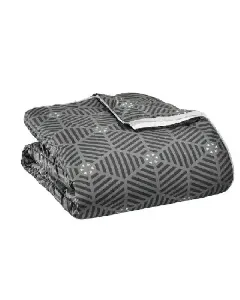 Couette imprimée grise