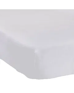 Drap housse blanc 100% coton