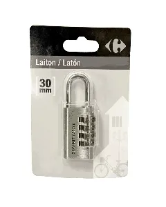 Cadenas en acier avec combinaison 30mm