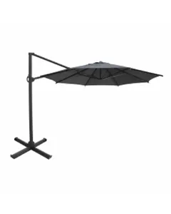 Parasol ronda gris fonc&eacute;