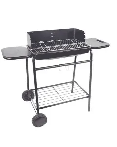 Barbecue à charbon à roulettes Panama - 54 cm