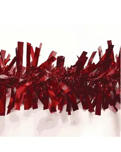 Guirlande décorative brillante Rouge mat