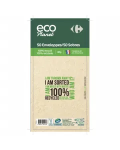 50 Enveloppes Recyclées - 80g/m² 50