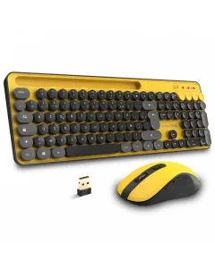 Clavier et souris sans fil Jaune