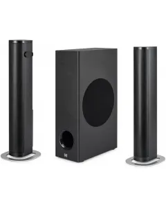 Barre de son amovible 800W avec caisson de basses filaire Noir