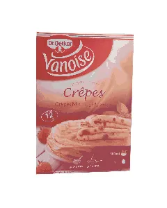 Préparation de crêpes mix