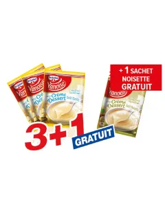 Crème dessert vanille + noisette