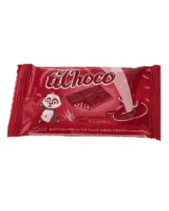 tablette de chocolat fourrée au lait et aux céréales 