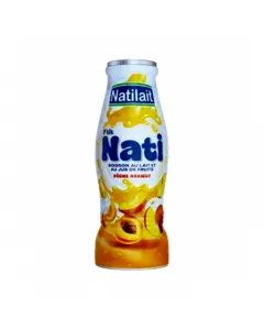 Boisson lactée au jus de pêche abricot