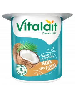 Yaourt aromatisé aux noix de coco