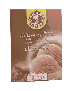 Préparation de glace noisettes