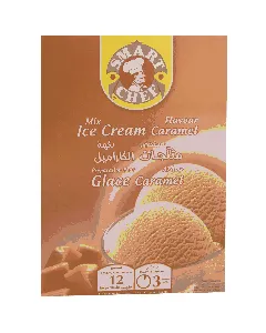 Préparation de glace caramel