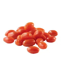 Tomate cerise allongée en barquette