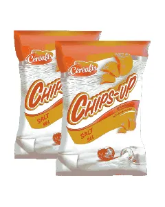 Lot de 2 sachets chips au sel