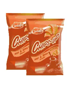 Lot de 2 sachets chips saveur hot chili