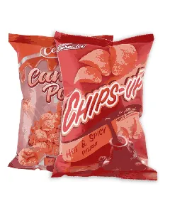 Lot de Chips de pomme de terre au piment piquant et popcorn caramélisé 