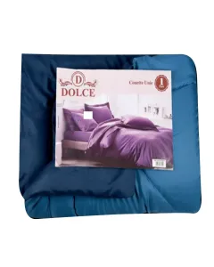 Couette enveloppe 1 place microfibre unie