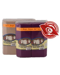 Lot de 2 draps housses mauve