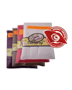 Lot de 2 draps plats bleu