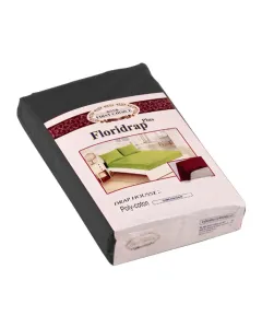 Drap plat uni 2 places gris