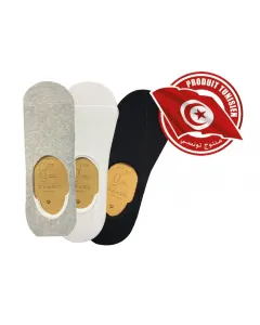 Lot de 3 socquettes invisibles