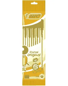 Pochette de 4 stylos à bille cristal noir