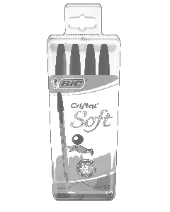 Pochette de 4 stylos à bille Cristal Soft vert