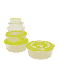 Lot de 5 boites de conservation Flora