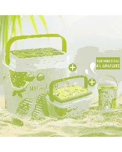 Lot de 2 glacières + Fontaine gratuite