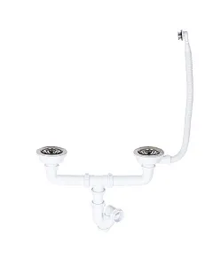 Vidage évier 2 bacs à panier