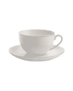 Tasse et sous tasse à thé fil d'or